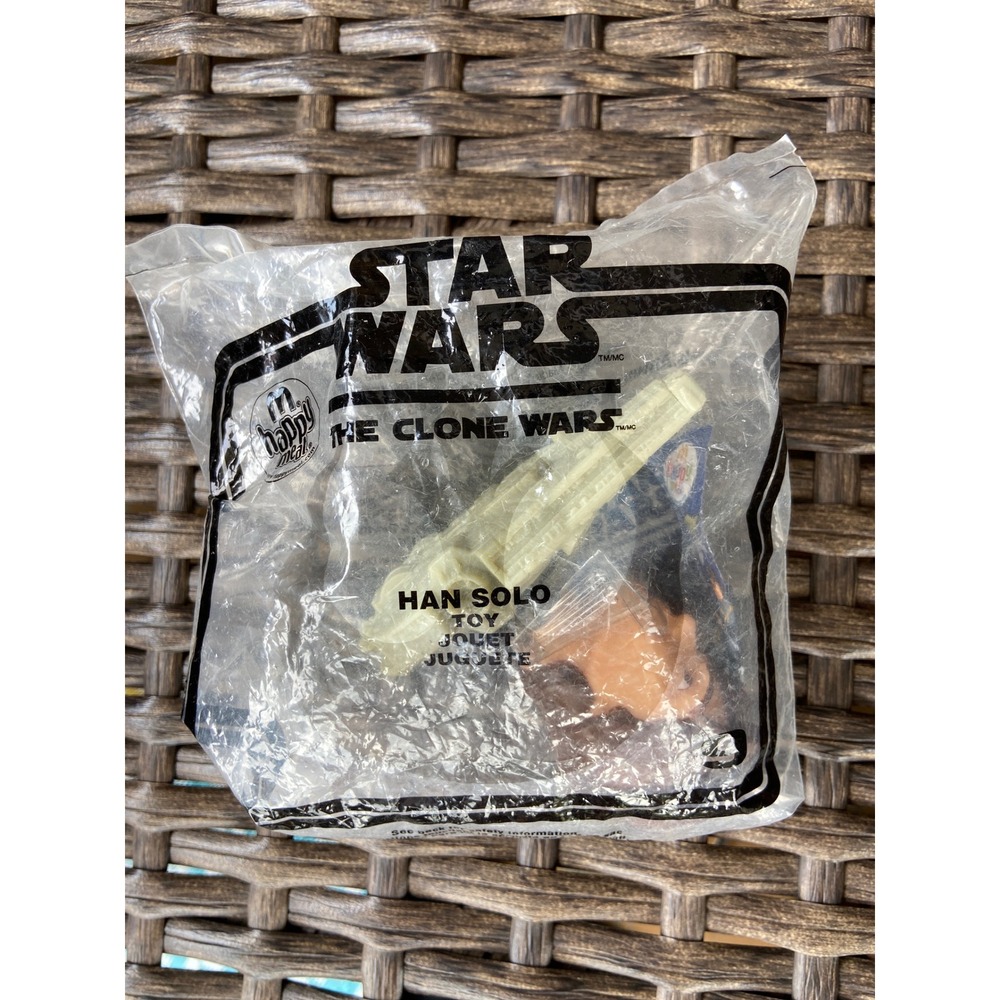 Star Wars The Clone Wars Han Solo McDonalds Happy Meal Toy New 2008 Sealed